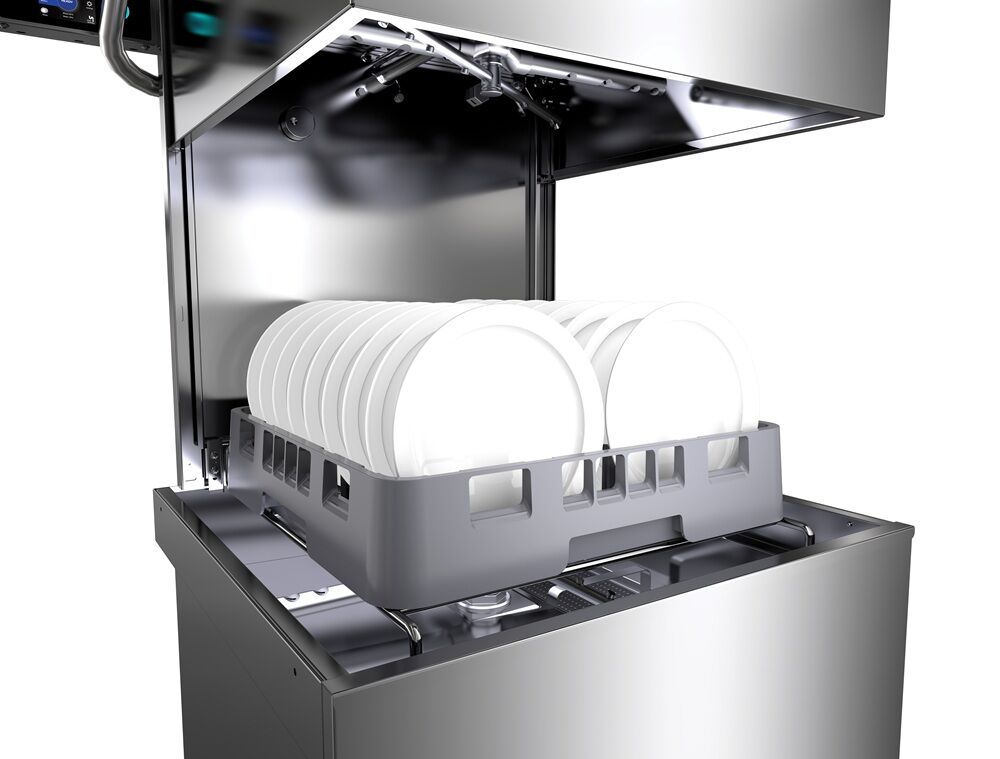 Washtech M2 - Professional Passthrough Dishwasher - 500mm Rack