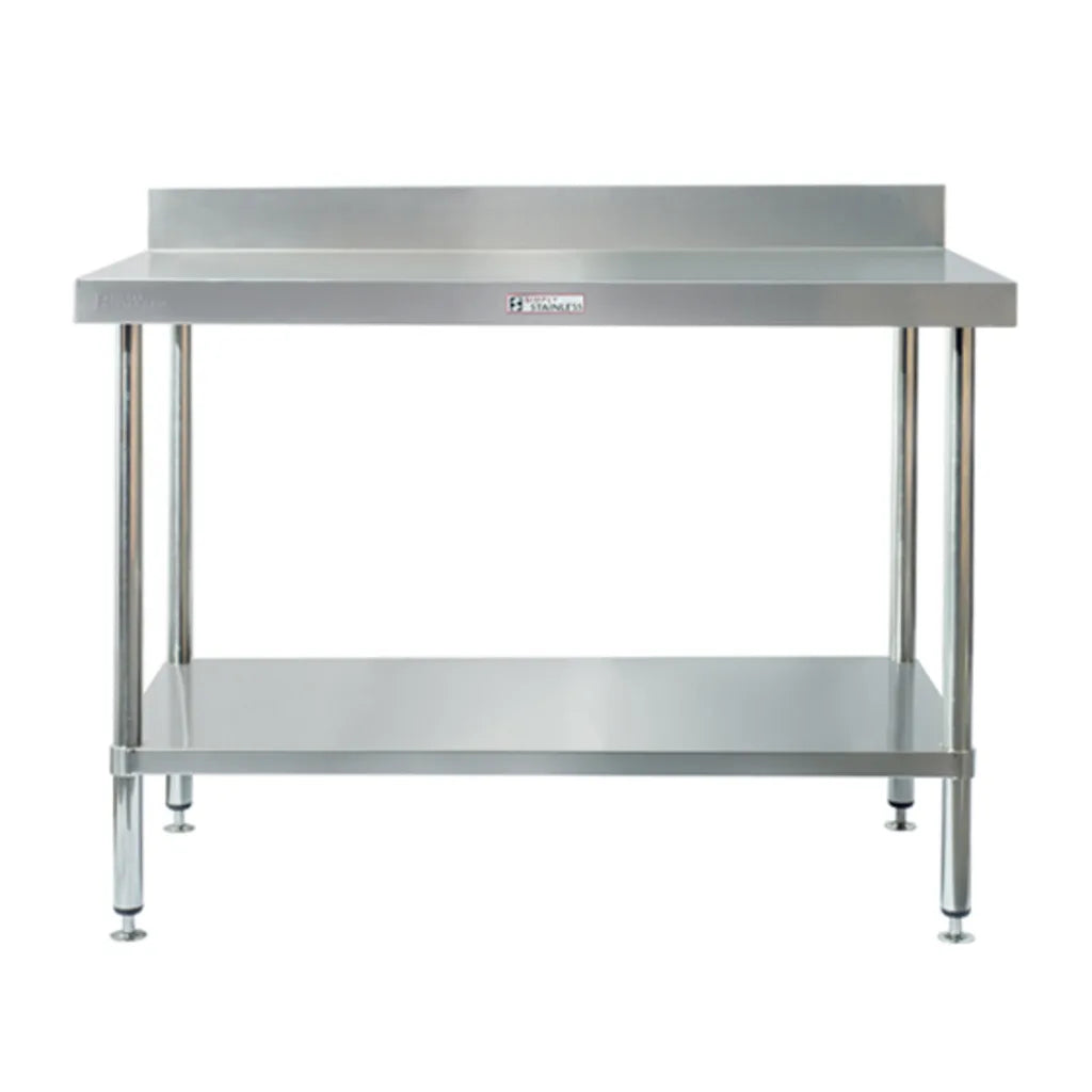 Simply Stainless Work Bench with Splashback SS02