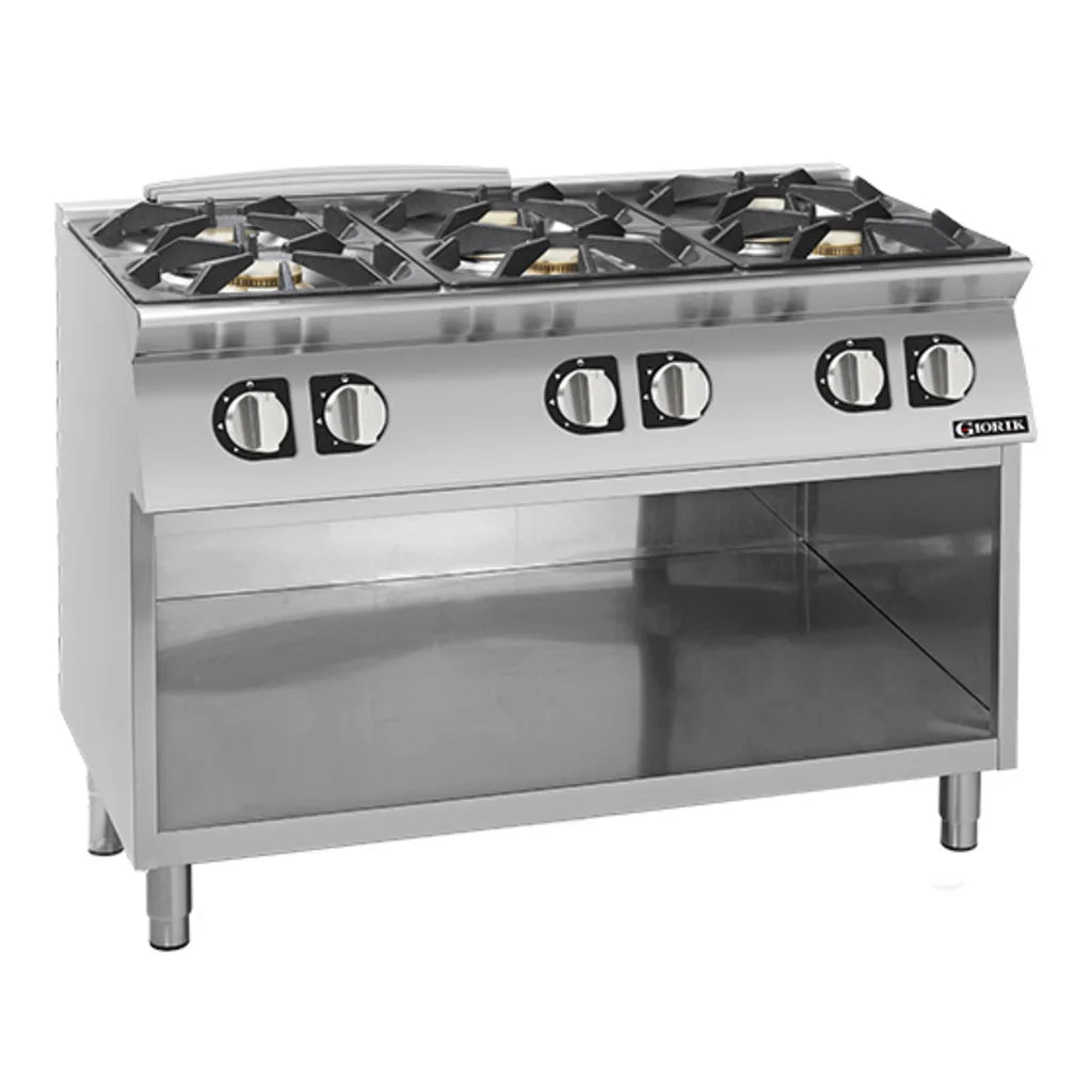 GIORIK – CG760T – 700 Series – 6 Burner GAS Cooktop on Cabinet Base