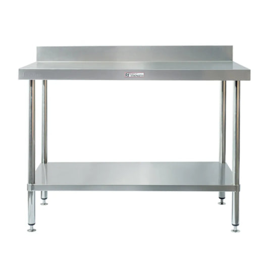 Simply Stainless Work Bench with Splashback SS02
